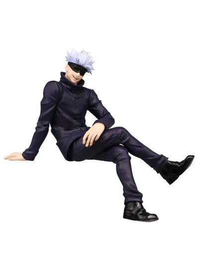 اشتري Anime Jujutsu Kaisen Satoru Gojo Action Figure, Sitting Position Satoru Gojo Model Figure Statue, PVC Character Model Toys, for Desktop Decorations/Collectibles, Gifts for Fans, Friends, 10CM في السعودية