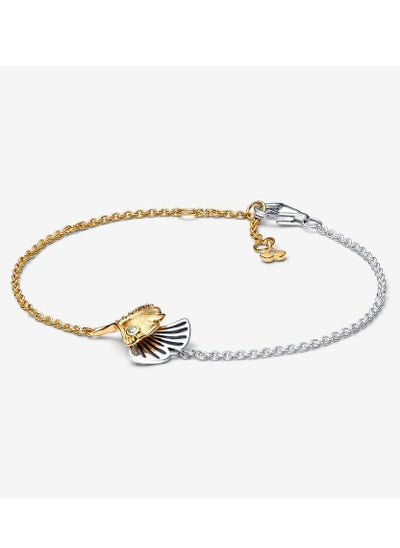 Buy Double Gingko Leaves Two-tone Chain Bracelet for Women in UAE