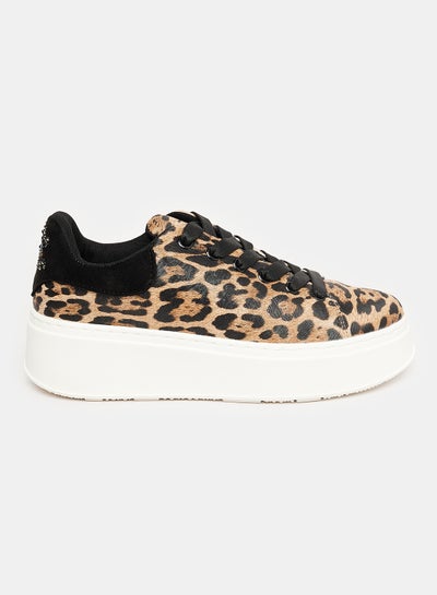 Buy Full Wild Animal Patterned Closure Sneakers in Egypt