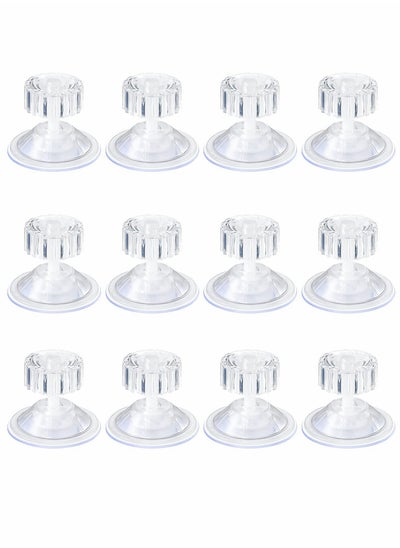 Buy Nut Suction Cup, Clear Hand Tighten Adjustment Sucker Screw Nut Hook, for Home Glass Table Top Suction Cup 4.8 Cm / 1.78 Inch (12 Pieces) in Saudi Arabia