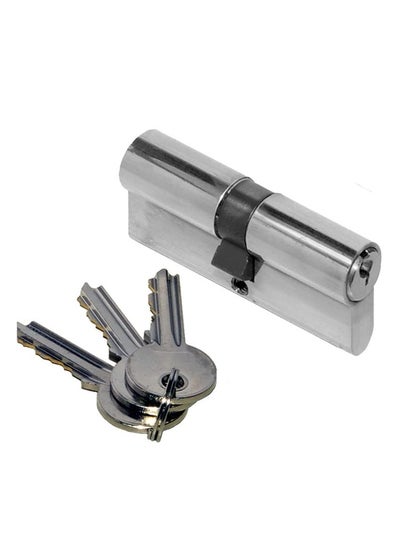 Buy Cylinder Lock With Both Sise Keys High Strength Key Cylinder For Family Safety For Home Office 90Mm Stainless Steel in UAE