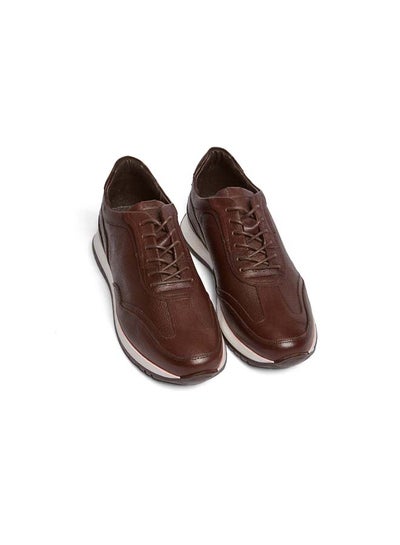 Buy Fancy Genuine Leather Lace - Up Sneakers in Egypt
