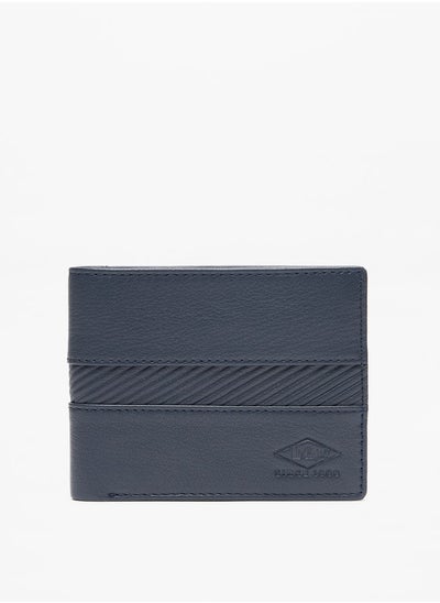 Buy Men Textured Bi-Fold Leather Wallet in Saudi Arabia