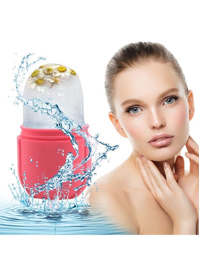 Buy Ice Face Roller Ice Facial Mold Reusable Silicone Ice Cube Trays in Saudi Arabia