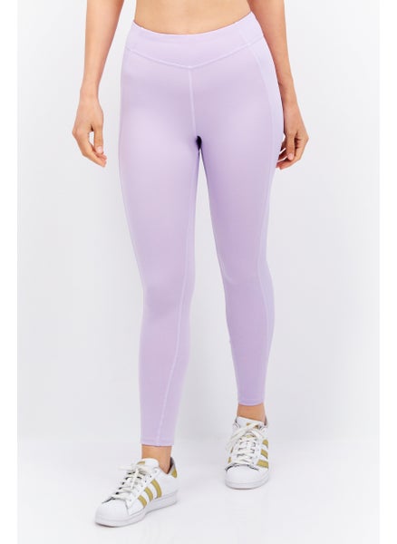 Buy Women Sportswear Fit Training Leggings, Lavender in UAE