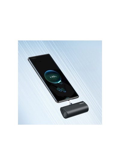 Buy Rock iphone Mini Portable power bank Charger 4800mAh with Built in Cable Compatible with i phone in UAE