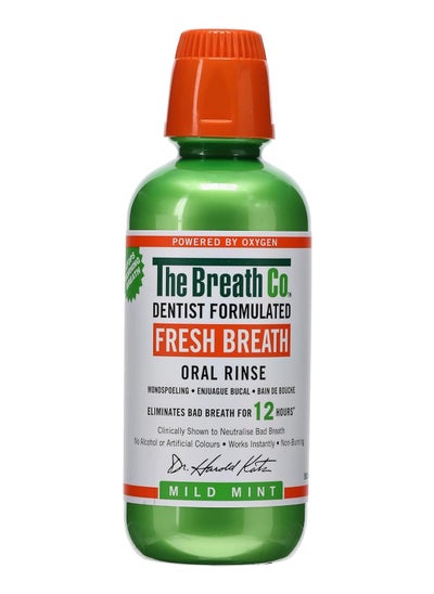 Buy The Breath Co by Therabreath Oral Mouthwash Mild Mint , 500 ml in UAE