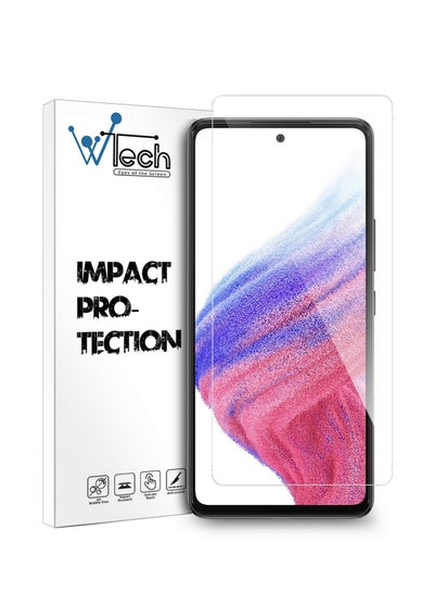 Buy Tempered Glass Screen Protector For Samsung Galaxy A53 5G Clear in Saudi Arabia
