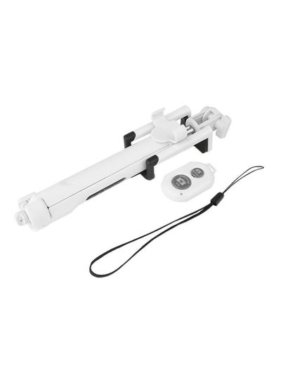 Buy Monopod Tripod Phone Selfie Stick White/Black in Saudi Arabia