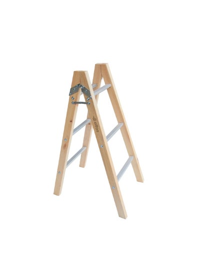 Buy ELTOS wooden ladder 4 aluminum steps Türkiye in Saudi Arabia