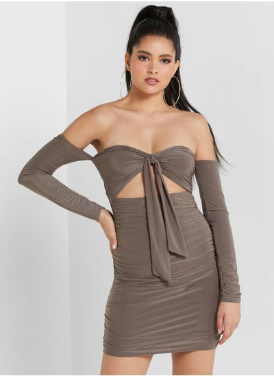 Buy Bandeau Knitted Dress in UAE