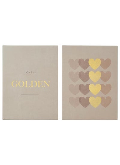 Buy Picture Golden Love 30X40 Cm in Saudi Arabia