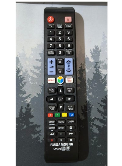 Buy Universal Smart TV Remote Control Replacement For Samsung Black in Saudi Arabia