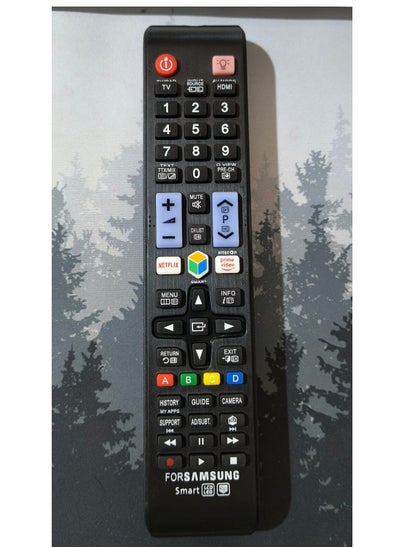 Buy Universal Smart TV Remote Control Replacement For Samsung Black in Saudi Arabia