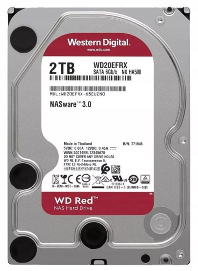 Buy Western Digital Red 2TB WD20EFRX SATA 3.5" 64MB Internal Enterprise Hard Drive in Egypt