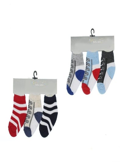 Buy Bundle Of 6 Soft Cotton Socks For Baby Boys in Egypt