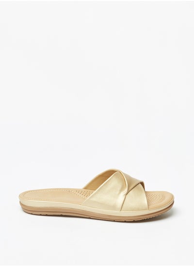 اشتري Solid Slide Sandals في السعودية