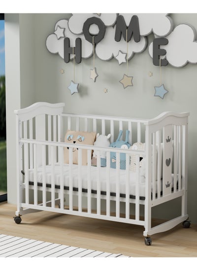 Buy Wooden Baby Bed 120 X 60 CM in Saudi Arabia