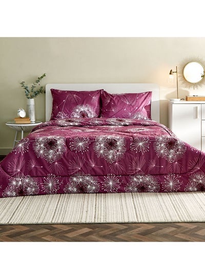 Buy Flora Charl 3-Piece King Microfibre Comforter Set in UAE