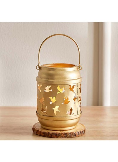 Buy Levin Metal Cutwork Lantern 9 x 15 x 9 cm in UAE