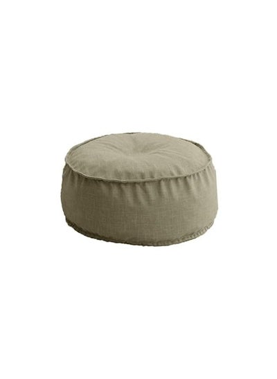 اشتري Linen Round Ottomans Floor Cushion 90X25 Beige Am.102060400153Pen في السعودية