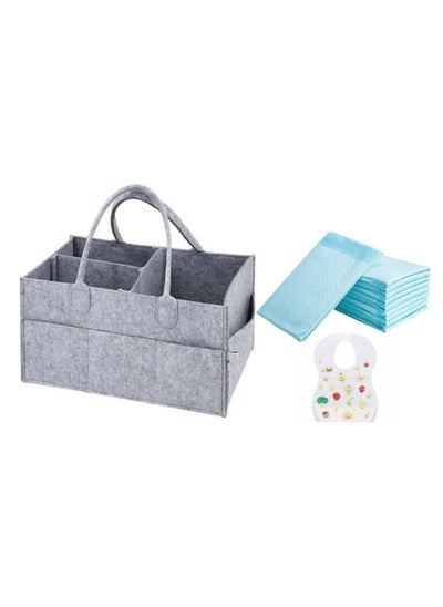 اشتري Combos Changing Mat 10Pcs Caddy Diaper Bag Organizer Disposable Bibs 10Pcs في الامارات