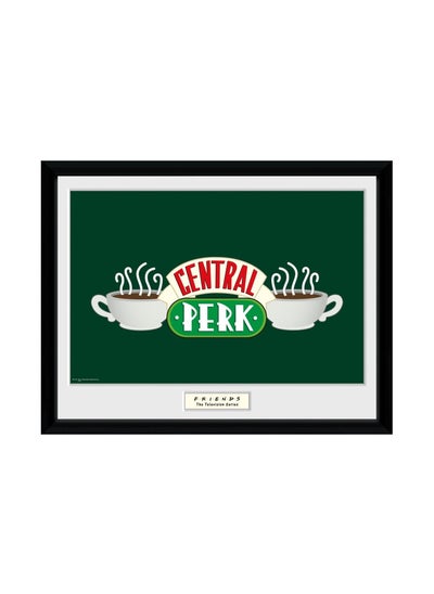 Buy Friends Central Perk Logo Framed Poster Printed 34cm x 44cm Rock Music Wall Art Collector Prints for Bedroom Office Room Decor Gift in UAE