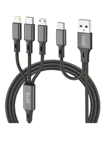 Buy Budi 6 in 1 multi charging cable DC203T512B in Saudi Arabia