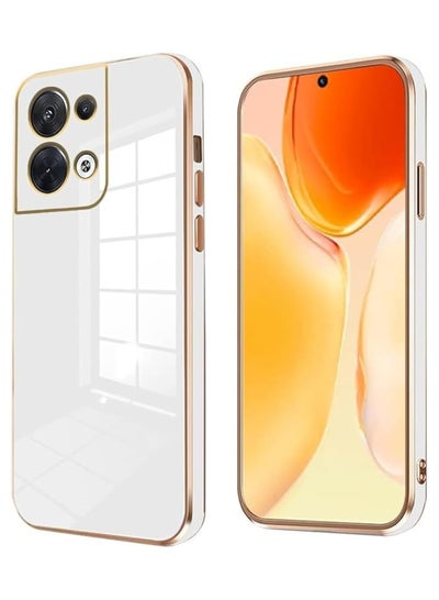 Buy Compatible with Oppo Reno 8 /5G Case Silicone, Shockproof Accessories Oppo Reno 8 /5G Phone Case Slim Protective Case (White) in Egypt
