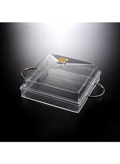 Buy Acrylic Clear Serving Set 29x29x5 cm in UAE