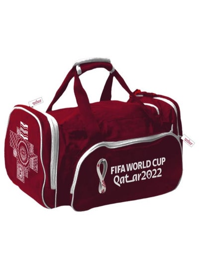 اشتري FIFA World Cup Qatar 2022 Unisex Sports Training Bag Maroon 66x35x32cm في الامارات