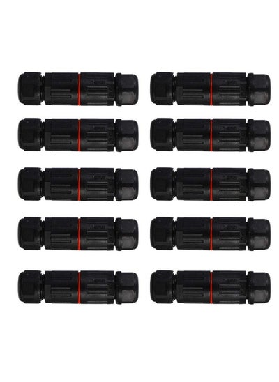 اشتري 10 Pcs Waterproof Junction Box, IP68 Outdoor Cable Connector, 4-7mm Waterproof Outdoor Sleeving Coupler, Electrical Waterproof Branch Sleeving في السعودية