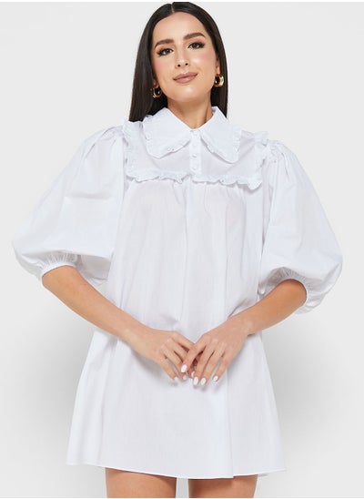 Buy Puff Sleeve Dress in Saudi Arabia