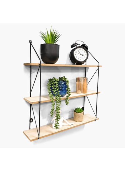 اشتري Sera Tall 3-Tier Wall Shelf with MDF Board 12 x 50 x 50 cm في الامارات