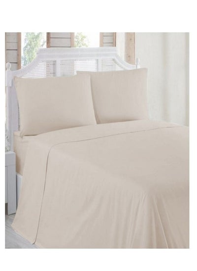 Buy Made from super soft 100 percent cotton our Bed Sheet Set with elasticated edges provides the perfect finish and is comfortable durable and beautiful. in Saudi Arabia