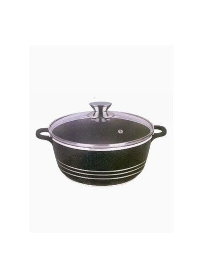 Buy Dessini Granite Casserole Cooking Pot 28Cm- Pfoa Free Oven Safe-Multi Layer Non Stock Coating-Dishwasher Safe in UAE