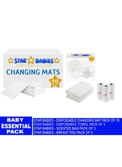 Buy Baby Essentials Pack Pack Of 4  White in UAE