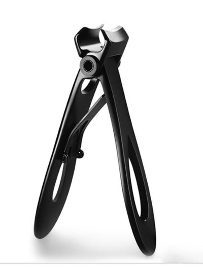 Buy Nail Clipper - Wide-Opening Jaws Sharp Nail Cutter Sturdy Stainless Steel Fingernail Clippers Toenail Clippers for Thick and Hard Nails (Black) in Saudi Arabia