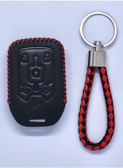 اشتري 6 Buttons Leather Car Key Cover For GMC & Chevrolet في الامارات