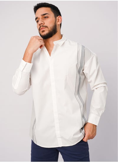 Buy Men's Autumn Shirt - BRIGHT WHITE in UAE