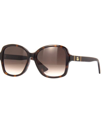Buy Gucci Unisex UV resistant Fashion Full Frame Sunglasses 57mm Retro Sunglasses Tea Brown GG0765S in UAE