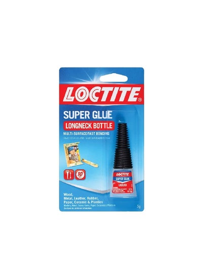 Buy Multi-Surface Super Glue in Longneck Bottle Clear 5g 230992 in Saudi Arabia