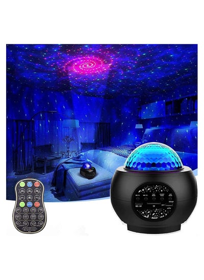 Buy 3 in 1 Star Galaxy Projector Moving Ocean Wave Night Light for Bedroom with Remoter LED Smart Starry Space Projector with Bluetooth Music Speaker for Room in Saudi Arabia