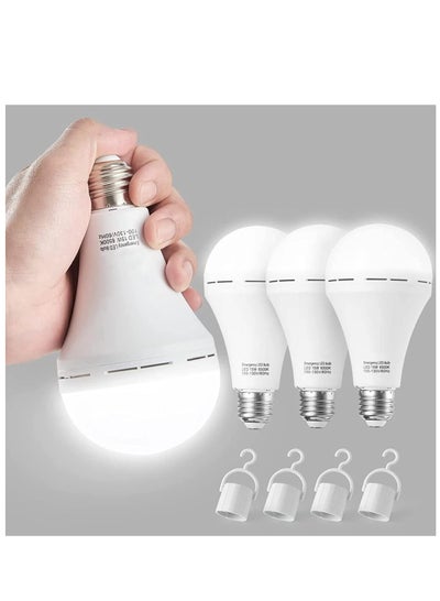 Buy Emergency Rechargeable Light Bulb Stay Lights Up When Power Failure  1200mAH 15W LED Light Bulbs for Home Camping And Tent in UAE