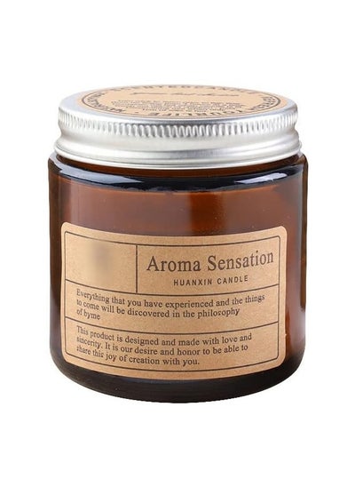 Buy Scented Amber Jar Candles Country Home Decor Scented Candles Natural Soy Candles For Home Scented Ideal Gift for Mom (Sandalwood) in Egypt