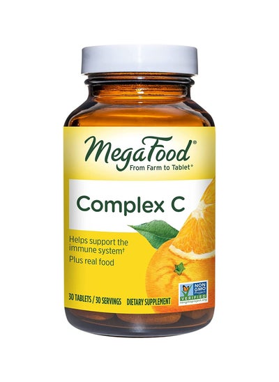 Buy Complex C Helps Support The Immune System Dietary Supplement - 30 Tablets, 30 Servings in UAE