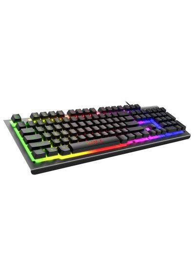 اشتري IMICE AK-900 104 Keys Metal Backlit Gaming Wired Suspended Illuminated Keyboard, Cable Length: 1.5m(Black) في السعودية