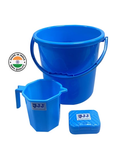 Buy Bathroom Combo Set-02 Superior bucket 14L, Mug-1000, Cherry soap dish in UAE