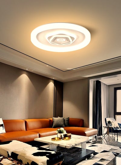 72W White Round Deer Design Ceiling Lamp Light With Different