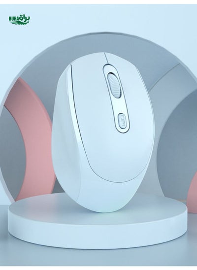 Buy 1pc Plain Wireless Mouse, Computer Mouse in UAE